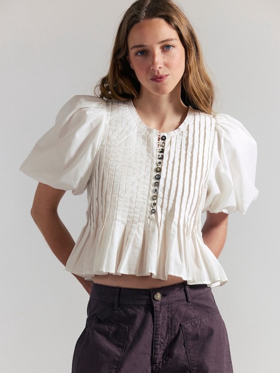 Free People Tops - Free People FP One Devon Puff Sleeve Top